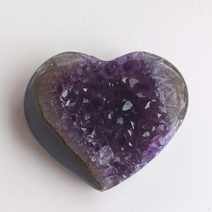 Heart-Shaped AAA Grade Brazillian Amethyst Gemstone